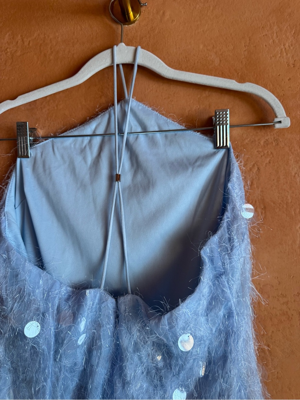 NWT Peppermayo Glitz & Glamour Halter Neck Midi Dress Lavender Mist Medium - Picture 5 of 11